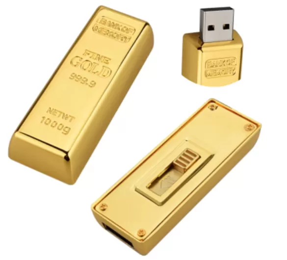 USB LINGOTE ORO 8GB