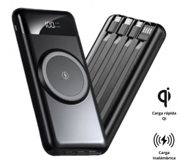 POWER BANK WIRELESS Qi 4 EN 1 10,000 mAh