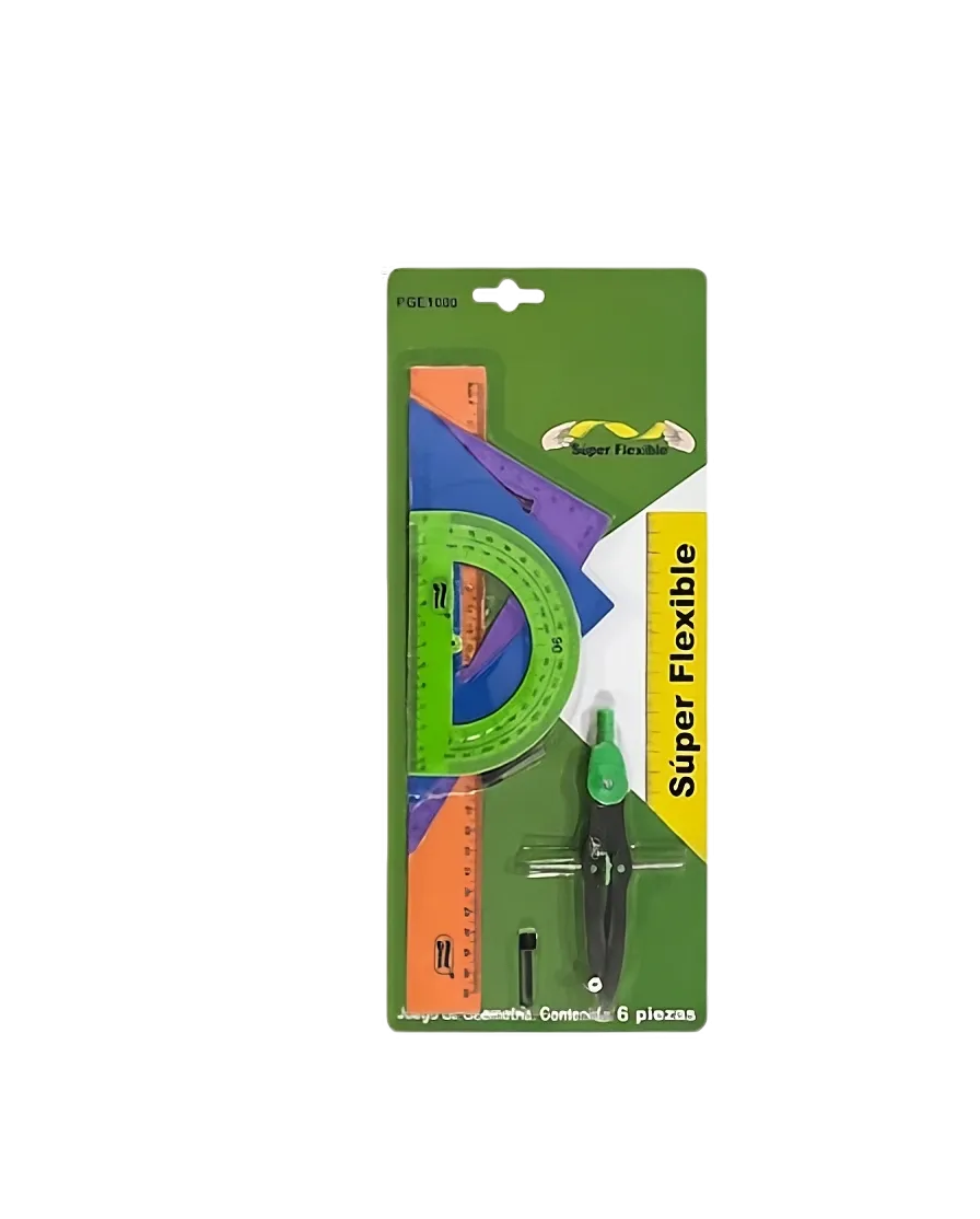JUEGO DE GEOMETRIA SUPER FLEXIBLE
